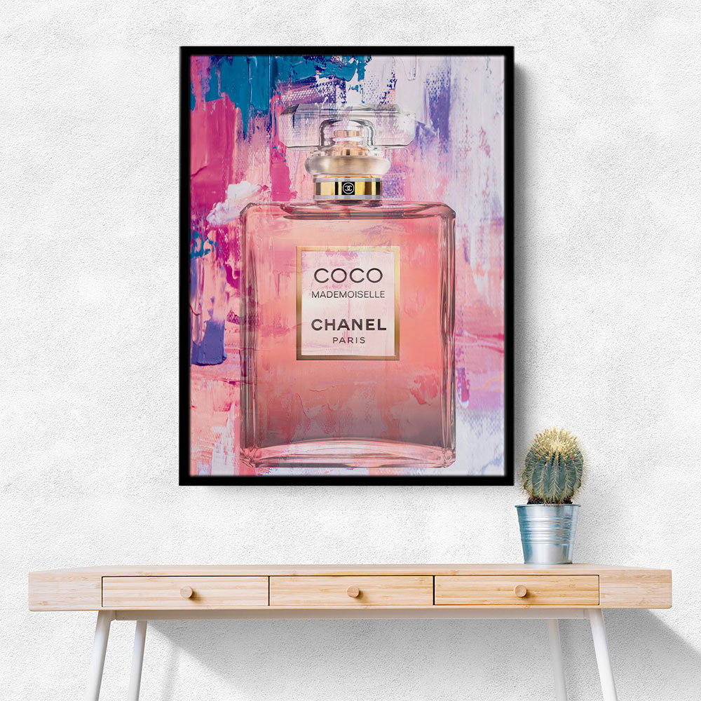 Coco Mademoiselle Abstract Perfume Bottle Wall Art